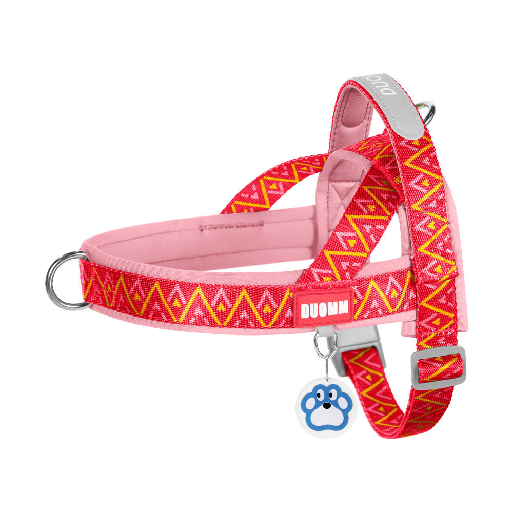 Reflective Adjustable Dog Harness with Leash Option