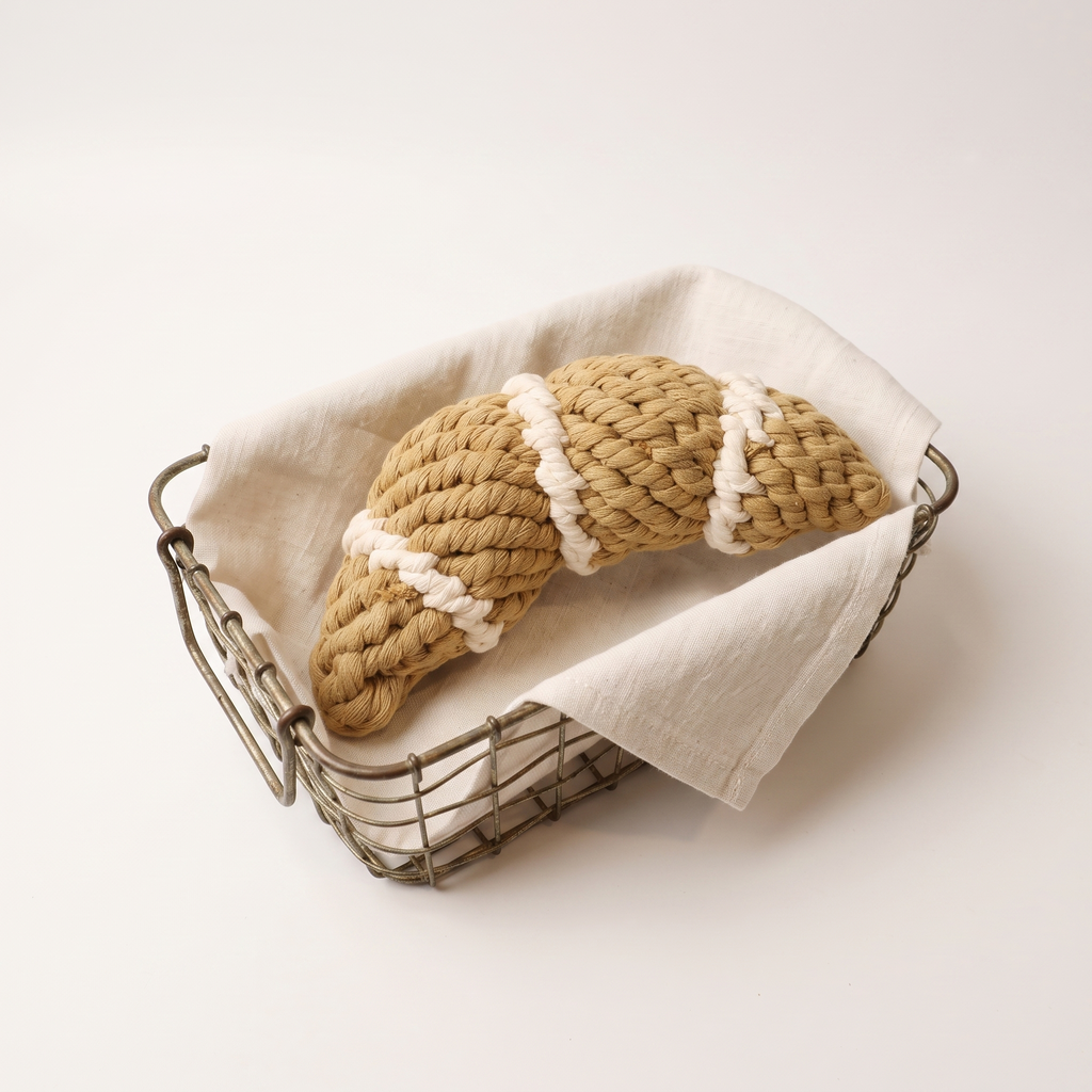 Handcrafted Croissant Pet Toy
