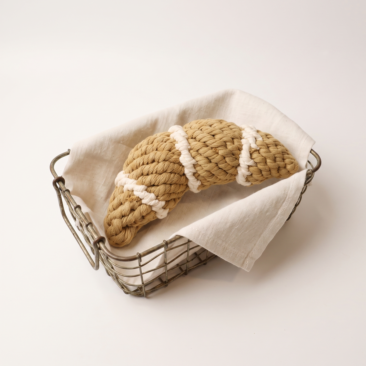 Handcrafted Croissant Pet Toy