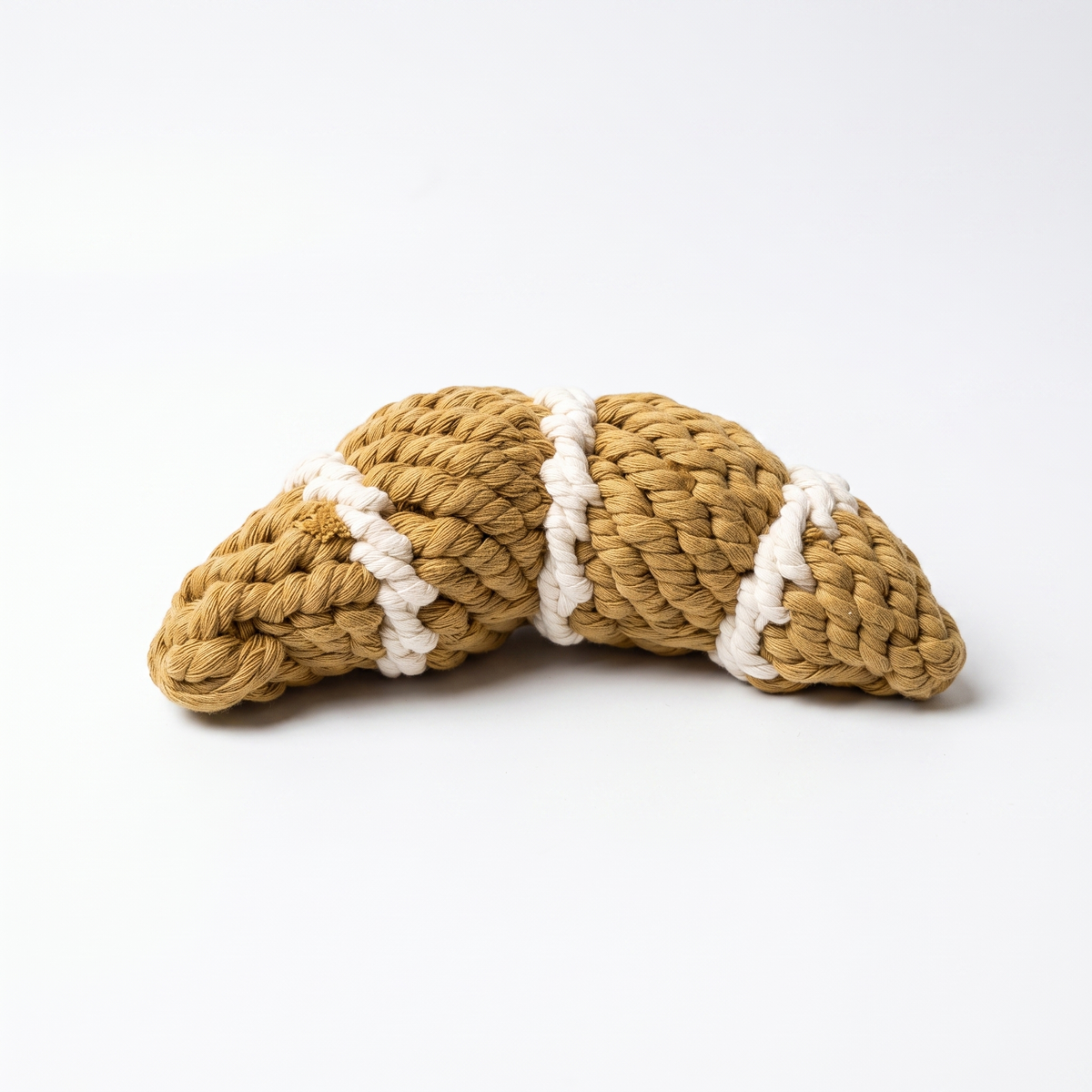 Handcrafted Croissant Pet Toy