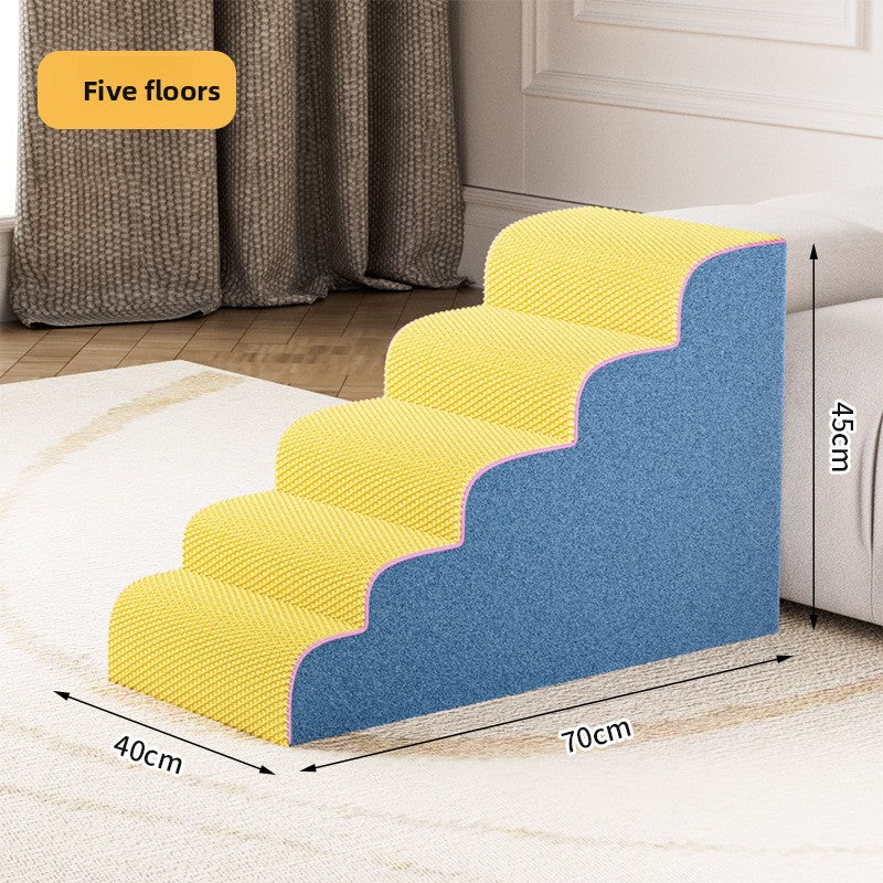 Pet Stairs for Small Dogs and Cats Non-slip Removable Washable Multi-layer Pet Ladder for Bed Sofa
