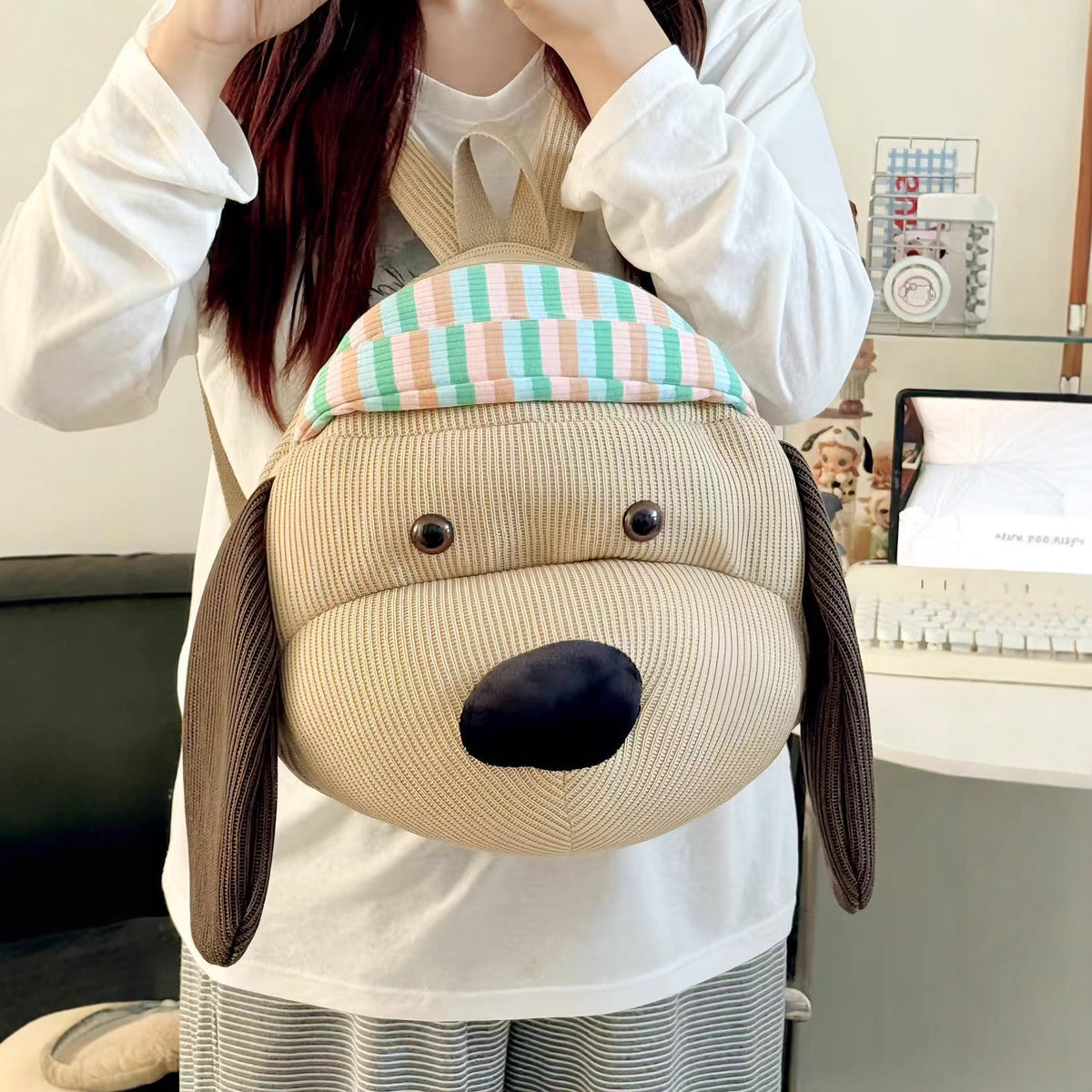 Cute Puppy Plush Backpack for Kids