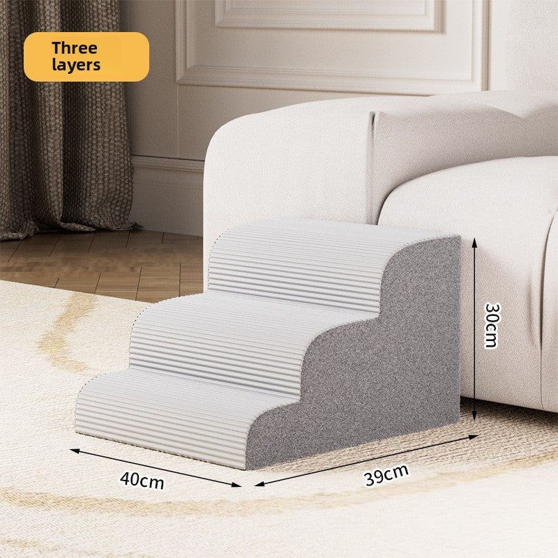 Pet Stairs for Small Dogs and Cats Non-slip Removable Washable Multi-layer Pet Ladder for Bed Sofa