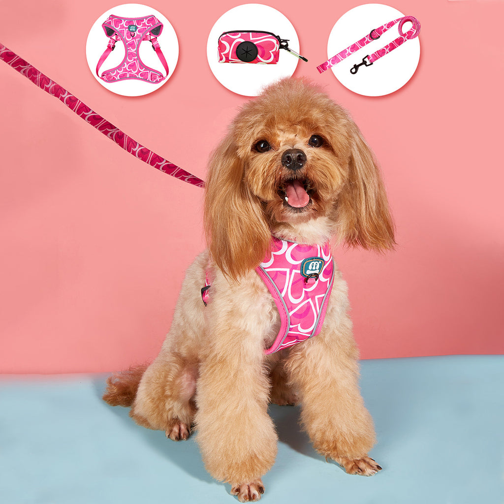 Adjustable Pet Chest Harness Leash Set