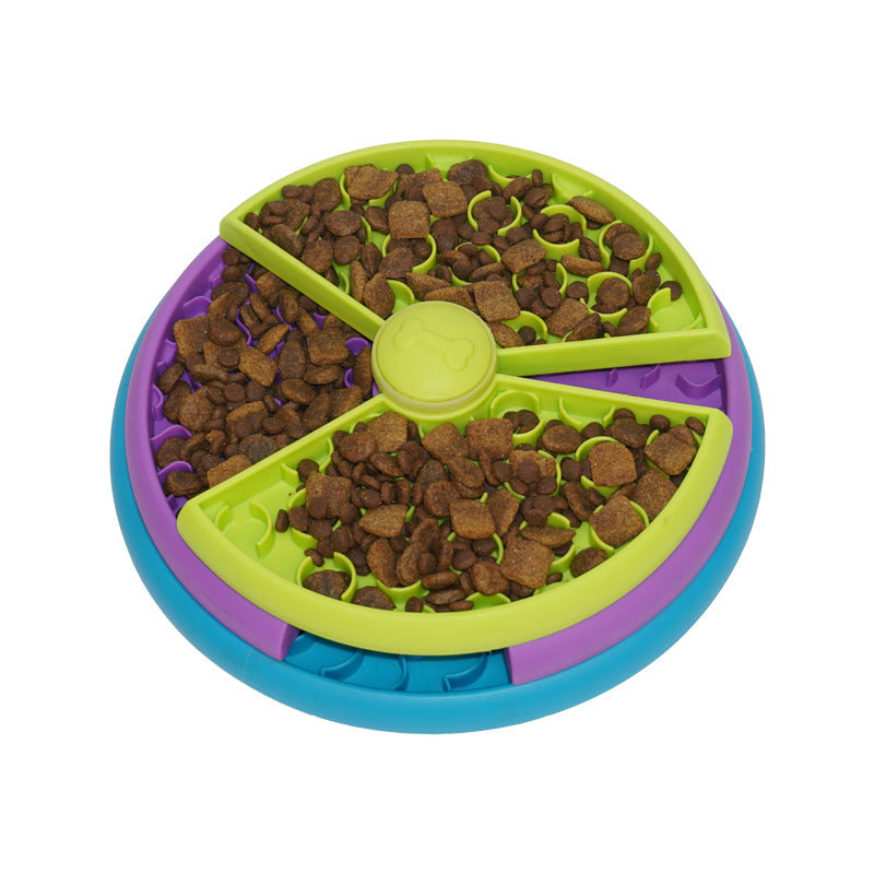 Amazon Dog Daily Necessities Three-Layer Puzzle Pet Slow Feeder Bowl Anti-Tip Food Container Dog Bowl Dog Dish