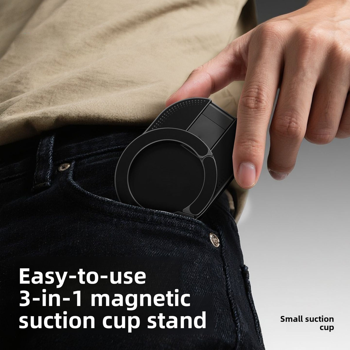 Magnetic carabiner phone holder