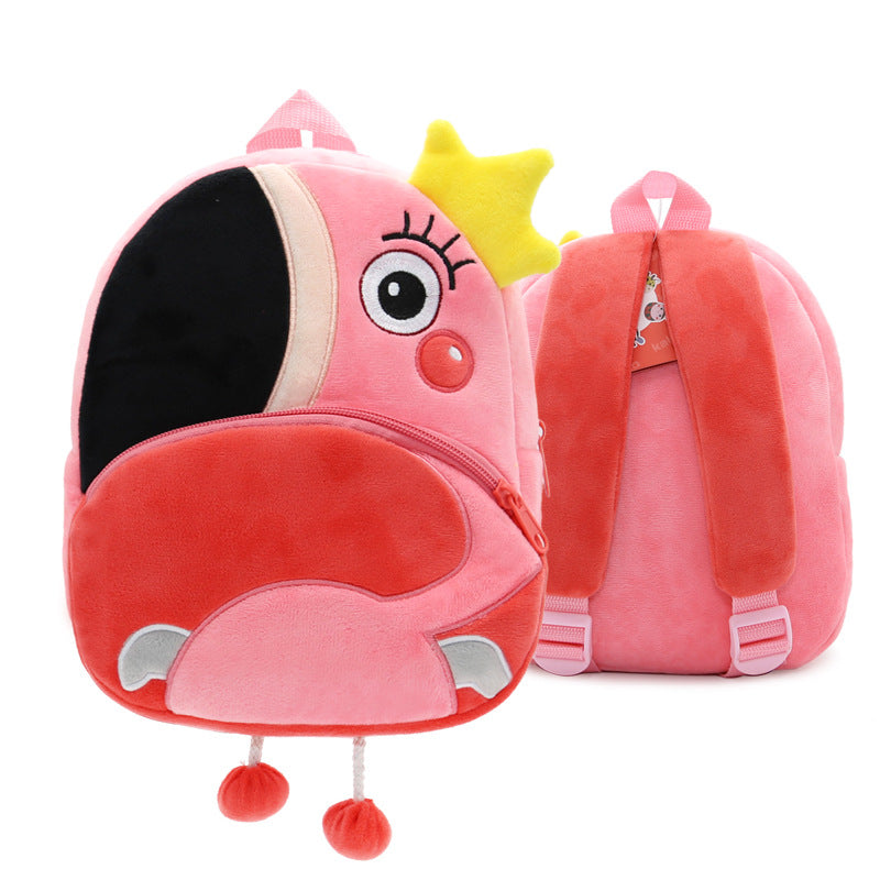 Cartoon Animal Plush Backpack for Kids