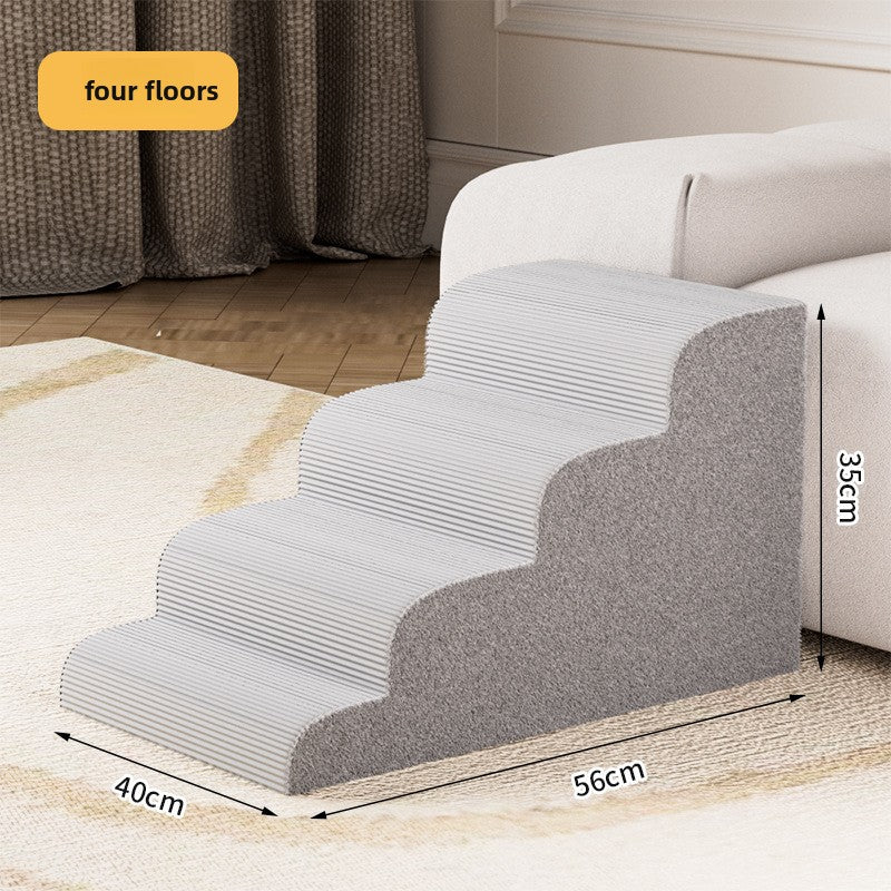 Pet Stairs for Small Dogs and Cats Non-slip Removable Washable Multi-layer Pet Ladder for Bed Sofa