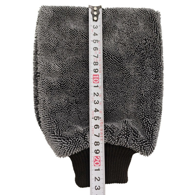 Double-Sided Twisted Fabric Car Cleaning Gloves