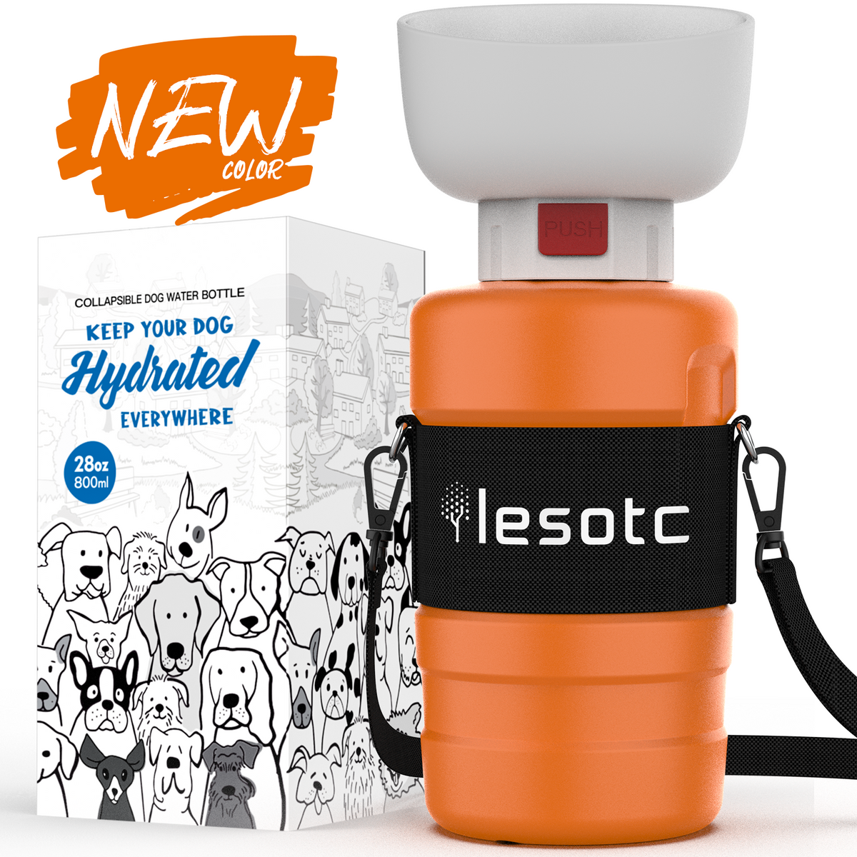 FOLDABLE DOG WATER BOTTLE-3RD GEN