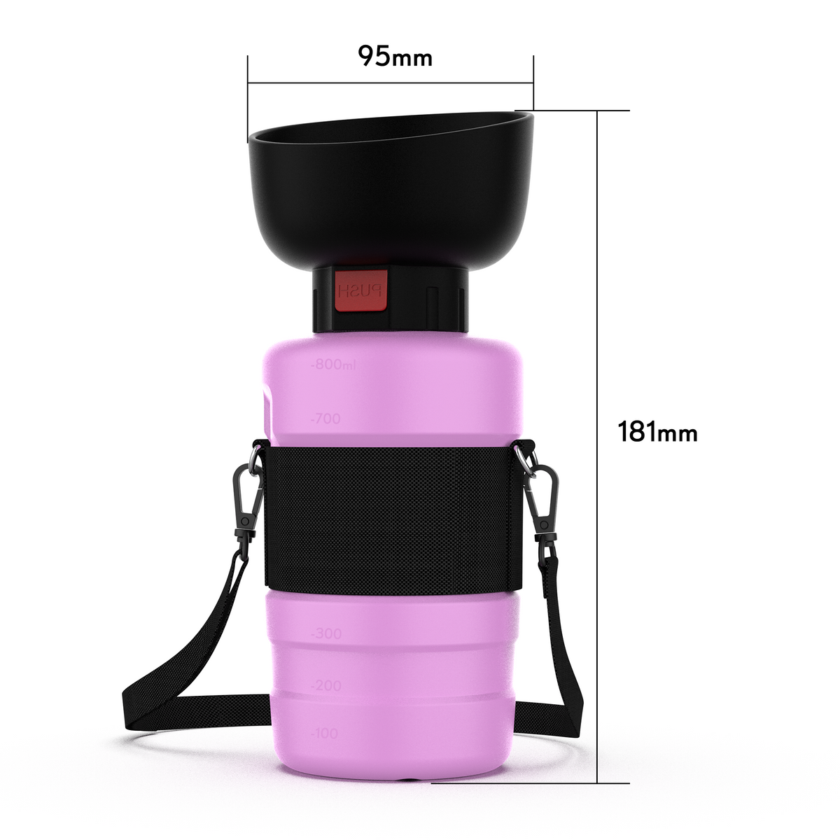 28oz Portable Dog Water Bottle Dispenser-3Gen