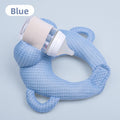 Portable anti-spitting-up baby bottle-feeding pillow for infants
