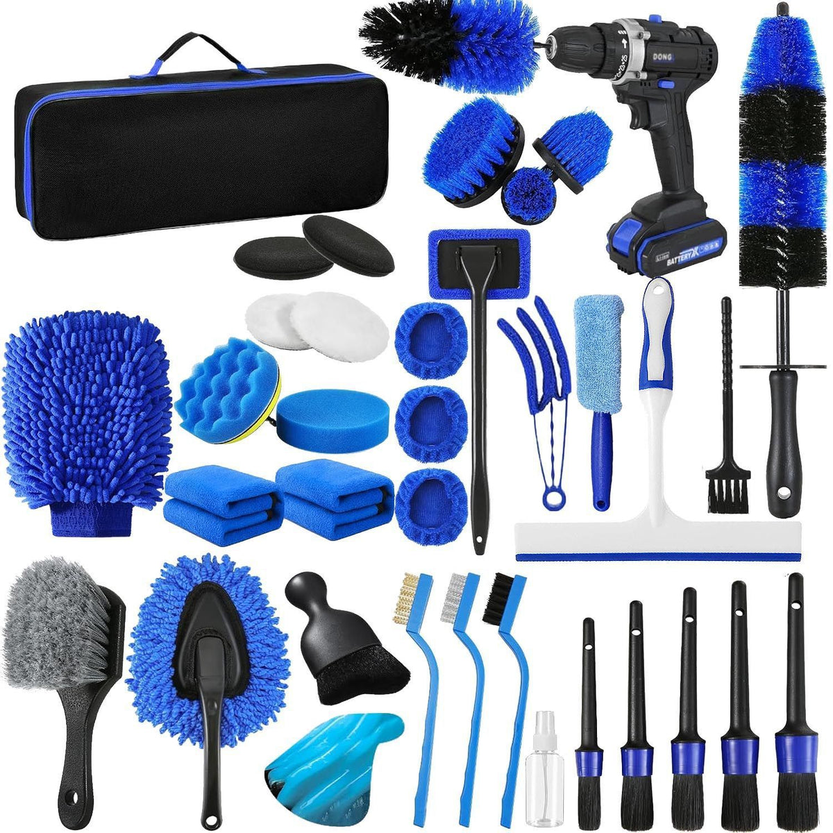 Electric Drill Cleaning Brush Set for Car and Household Surfaces