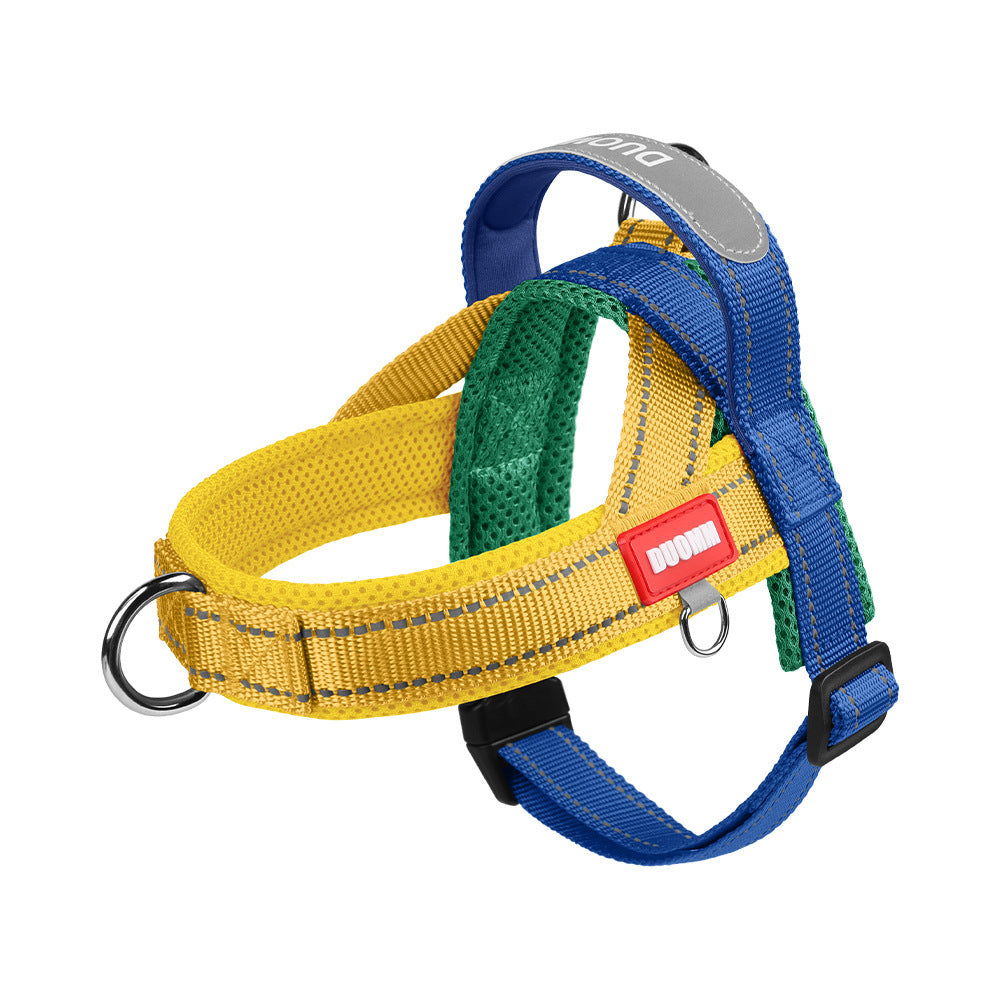 Reflective Adjustable Dog Harness with Leash Option