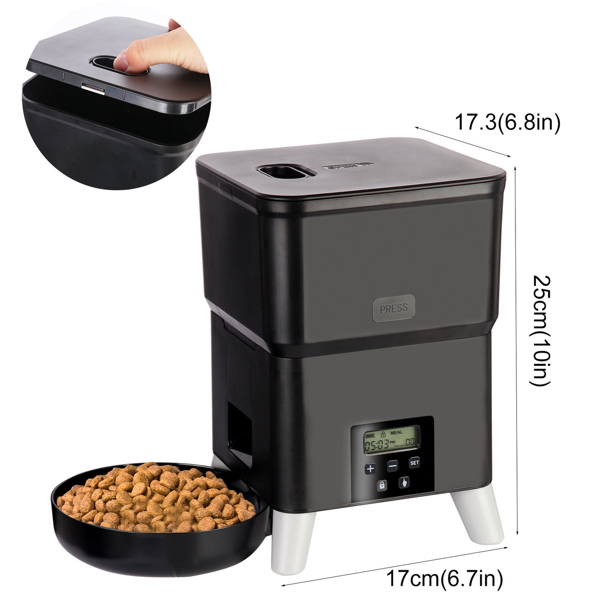 Automatic Pet Food Dispenser with WIFI Control