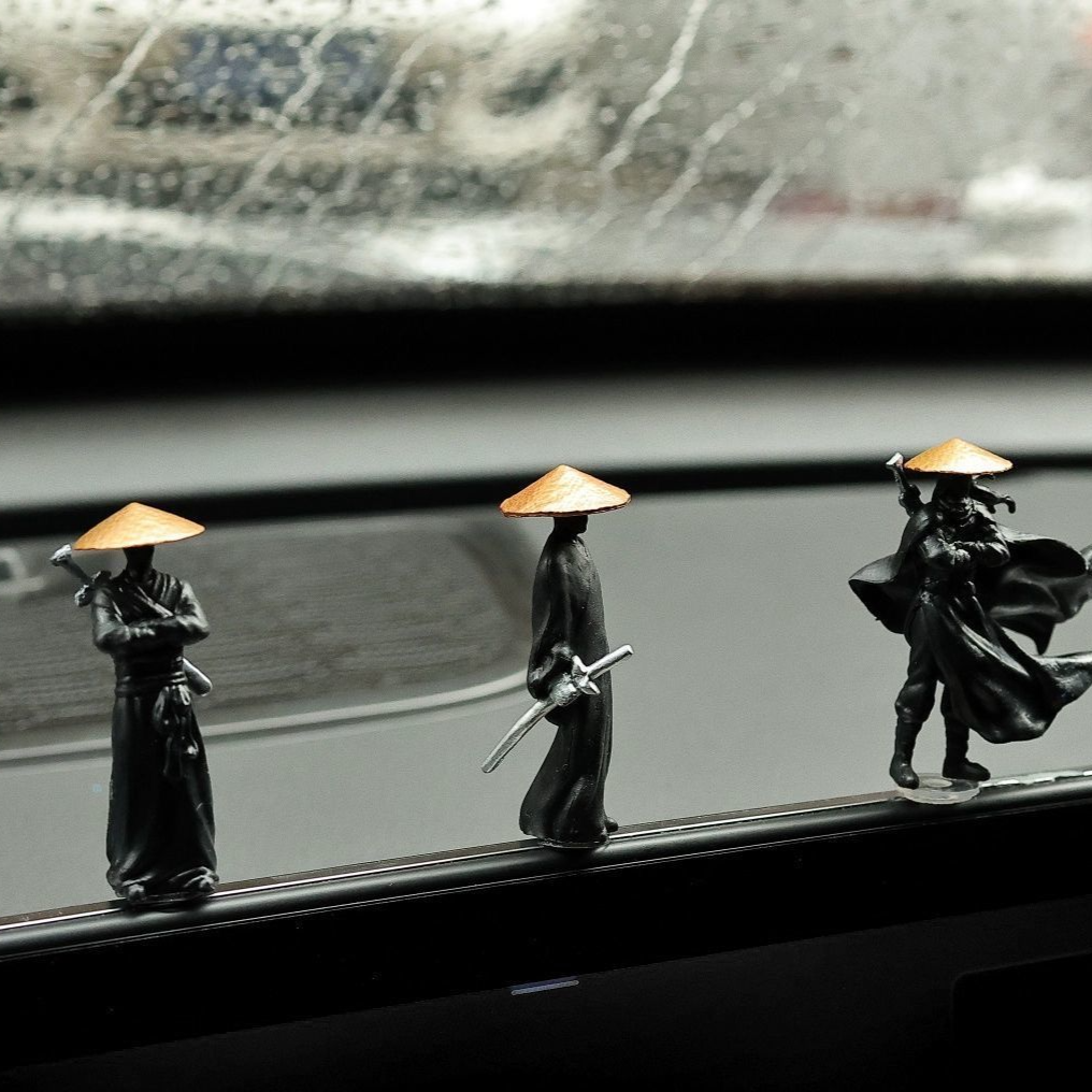 Chinese Warrior Figurine Car Decor