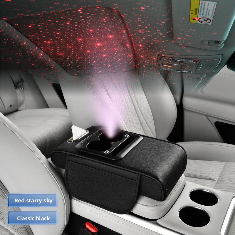 Multifunctional Car Armrest Storage Organizer with Charging
