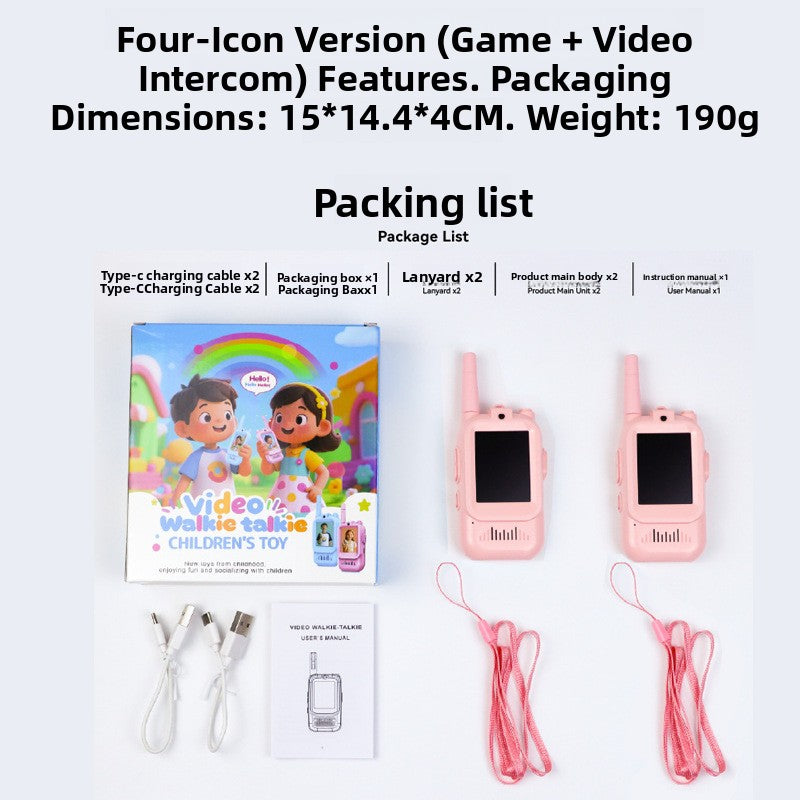 Children Video Walkie Talkie with Face to Face Calling
