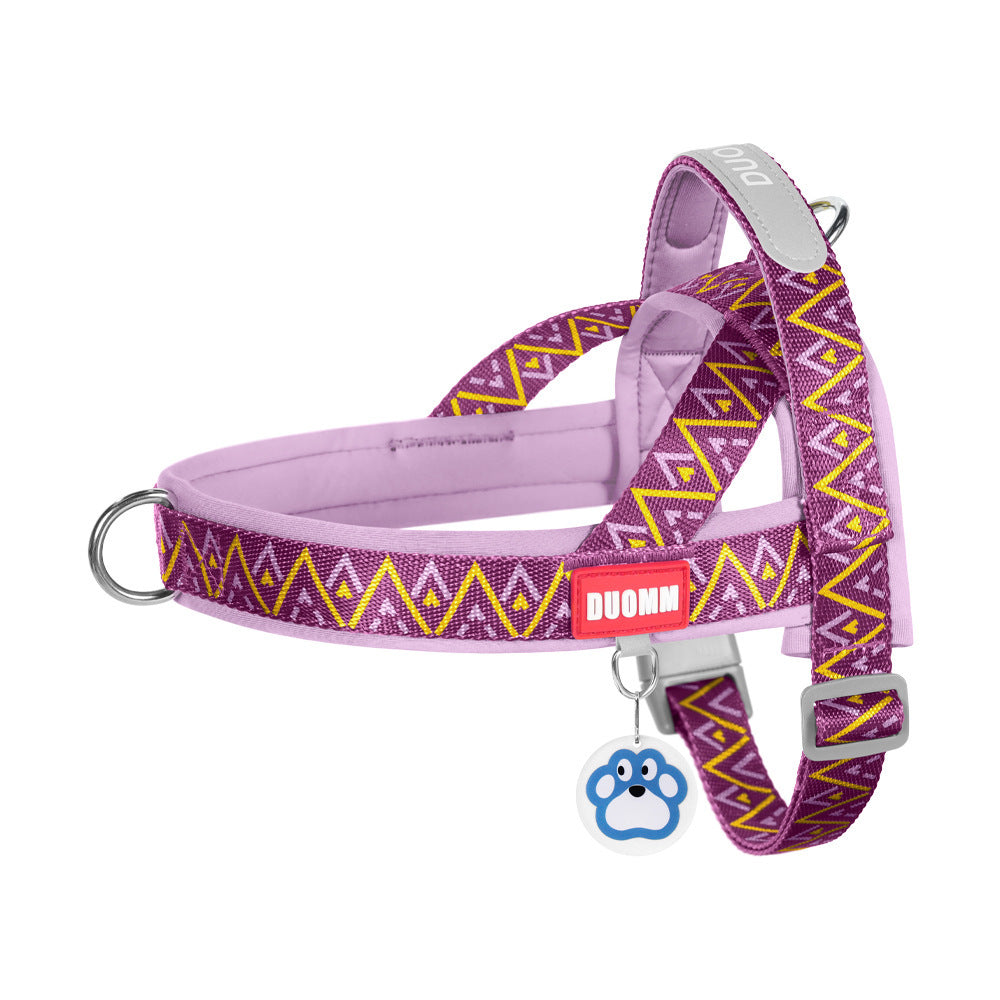 Reflective Adjustable Dog Harness with Leash Option