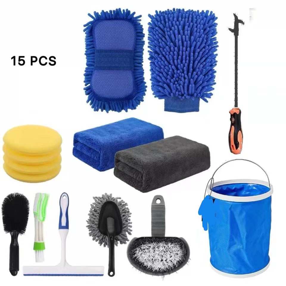 15-Piece Car Wash Cleaning Tool Set