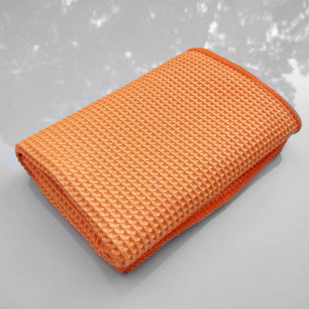 Waffle Weave Microfiber Cleaning Towel for Car and Home