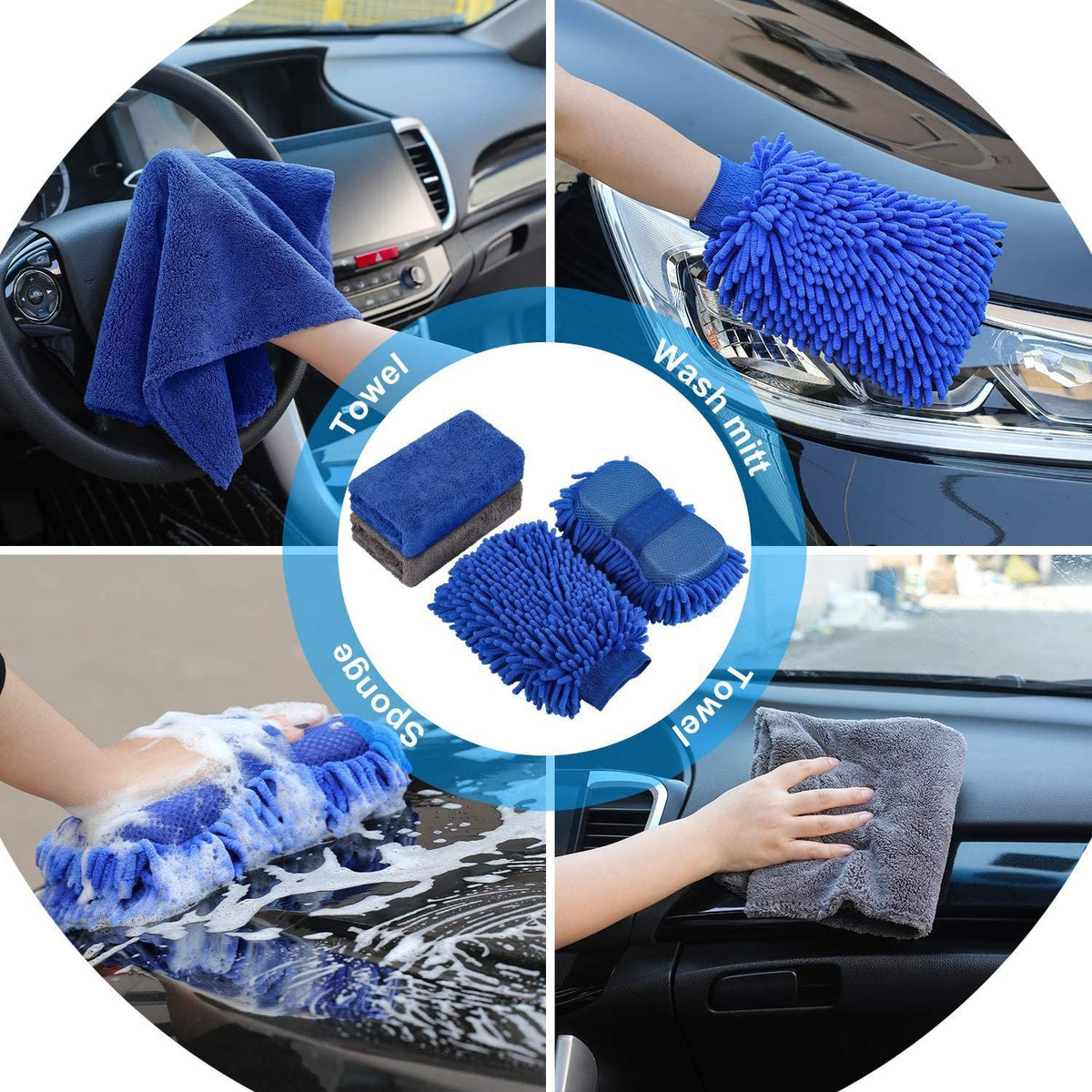 15-Piece Car Wash Cleaning Tool Set