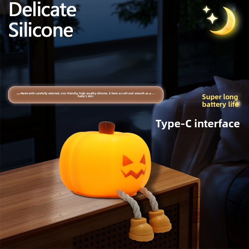 Cartoon Silicone Pumpkin Night Light