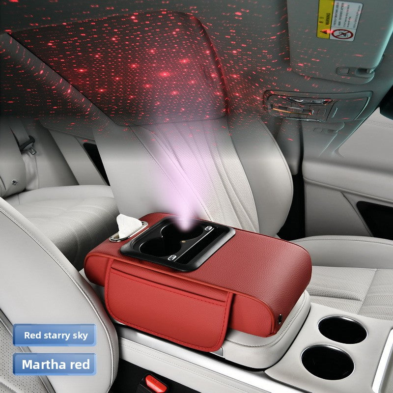 Multifunctional Car Armrest Storage Organizer with Charging
