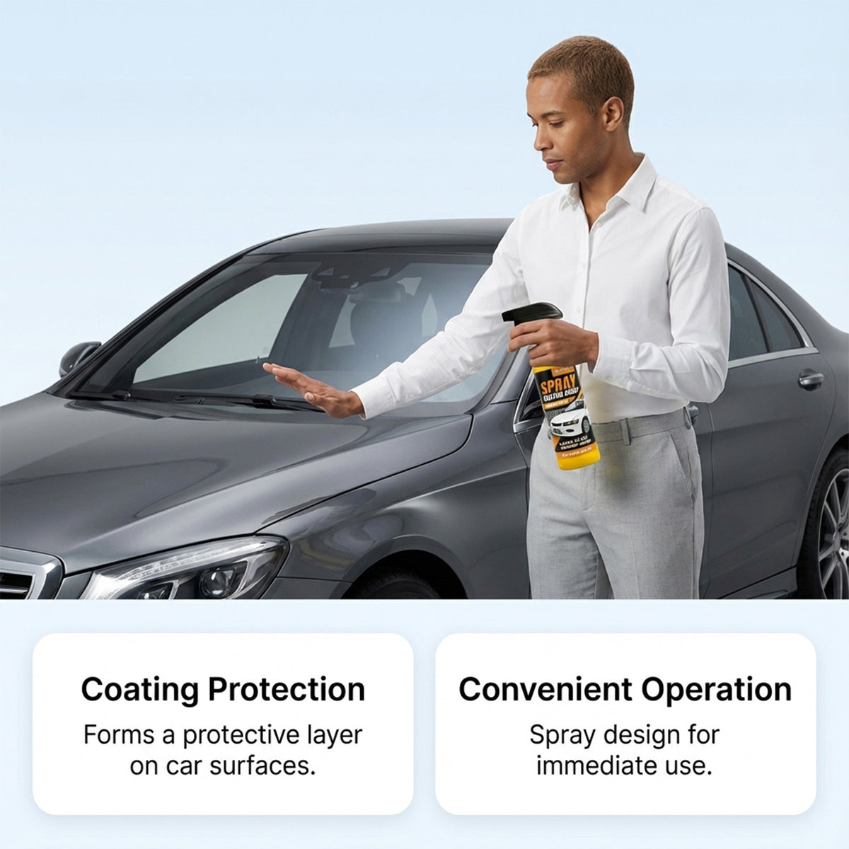 Car Coating Spray Exterior Renovation Cleaning Decontamination Rust Removal Brightening