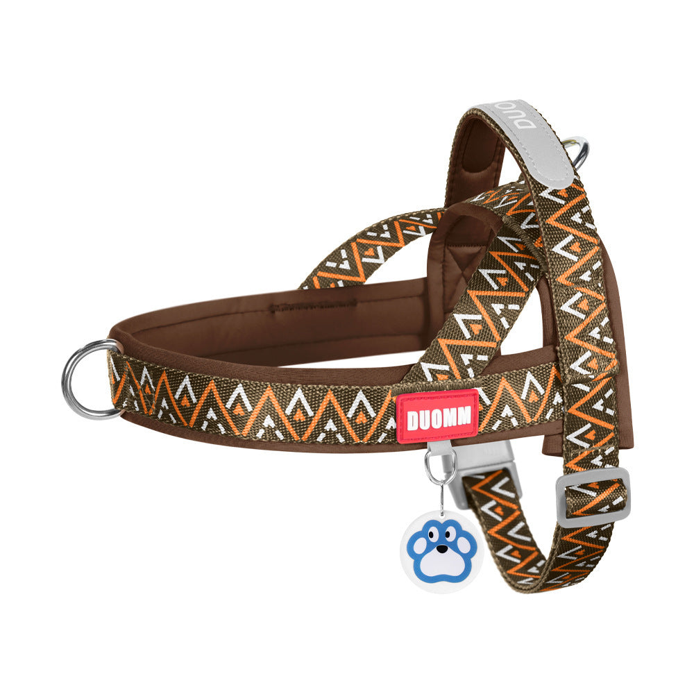 Reflective Adjustable Dog Harness with Leash Option