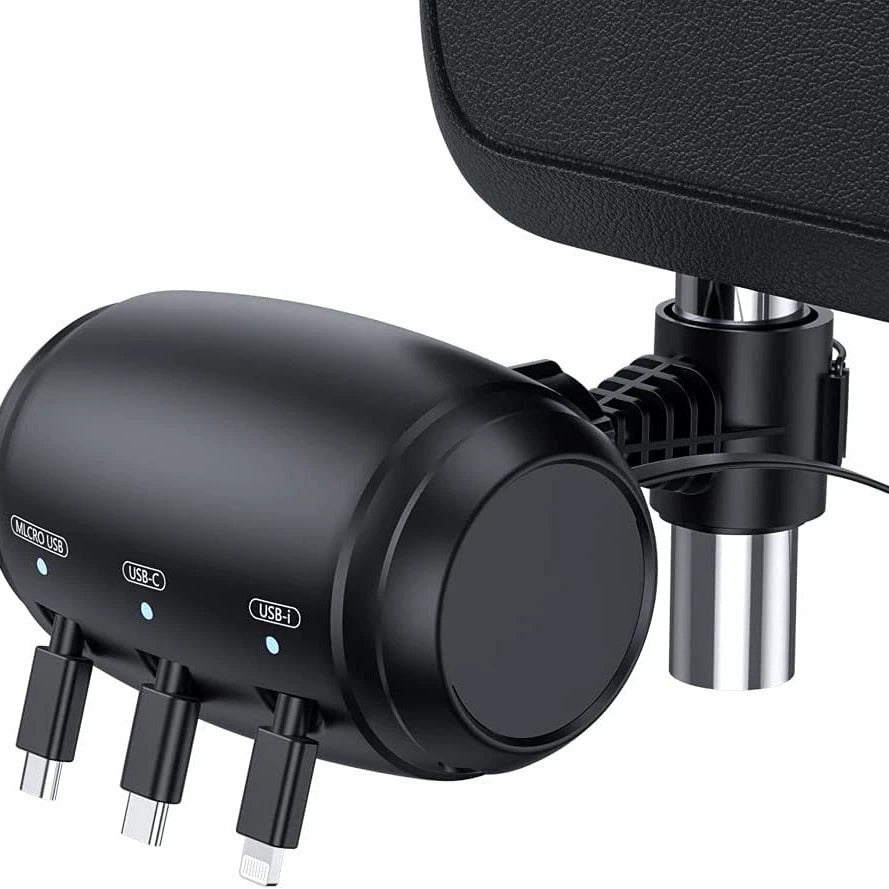 Retractable Triple Port Car Charger