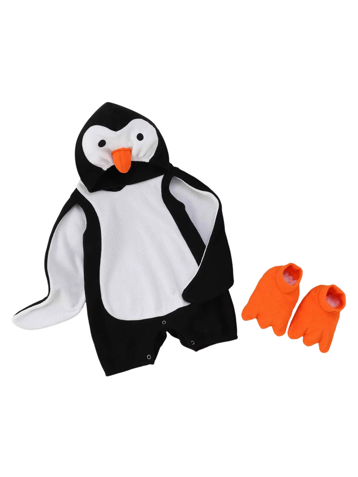 Cartoon Penguin Baby Romper Costume with Shoes