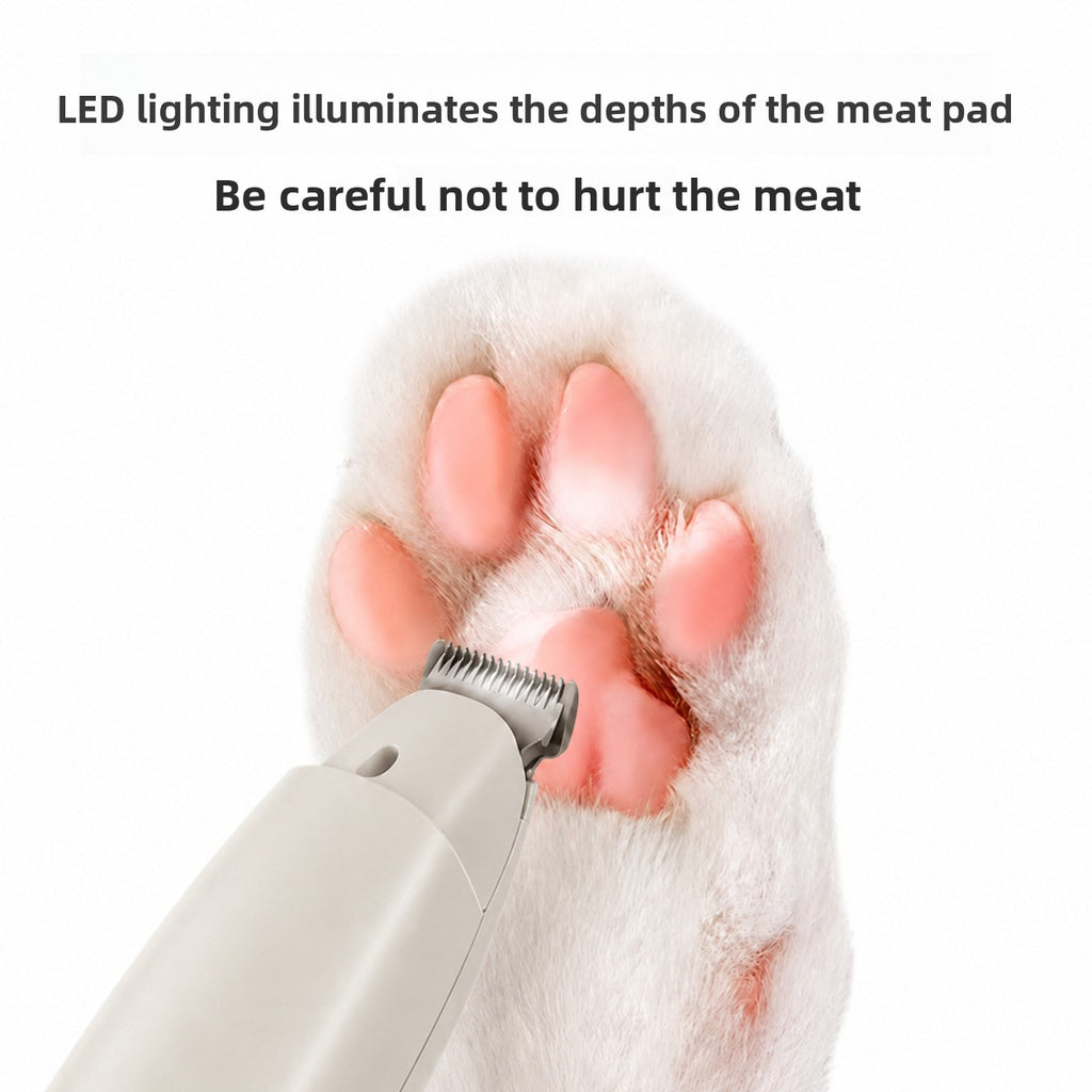 Rechargeable Pet Grooming Clipper with Light