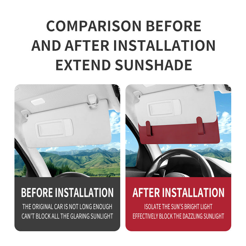 Multifunctional Car Sun Visor Storage Organizer Clip