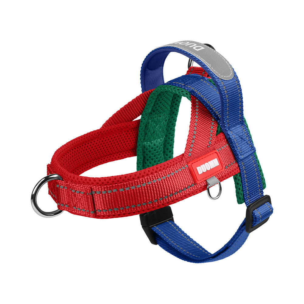 Reflective Adjustable Dog Harness with Leash Option
