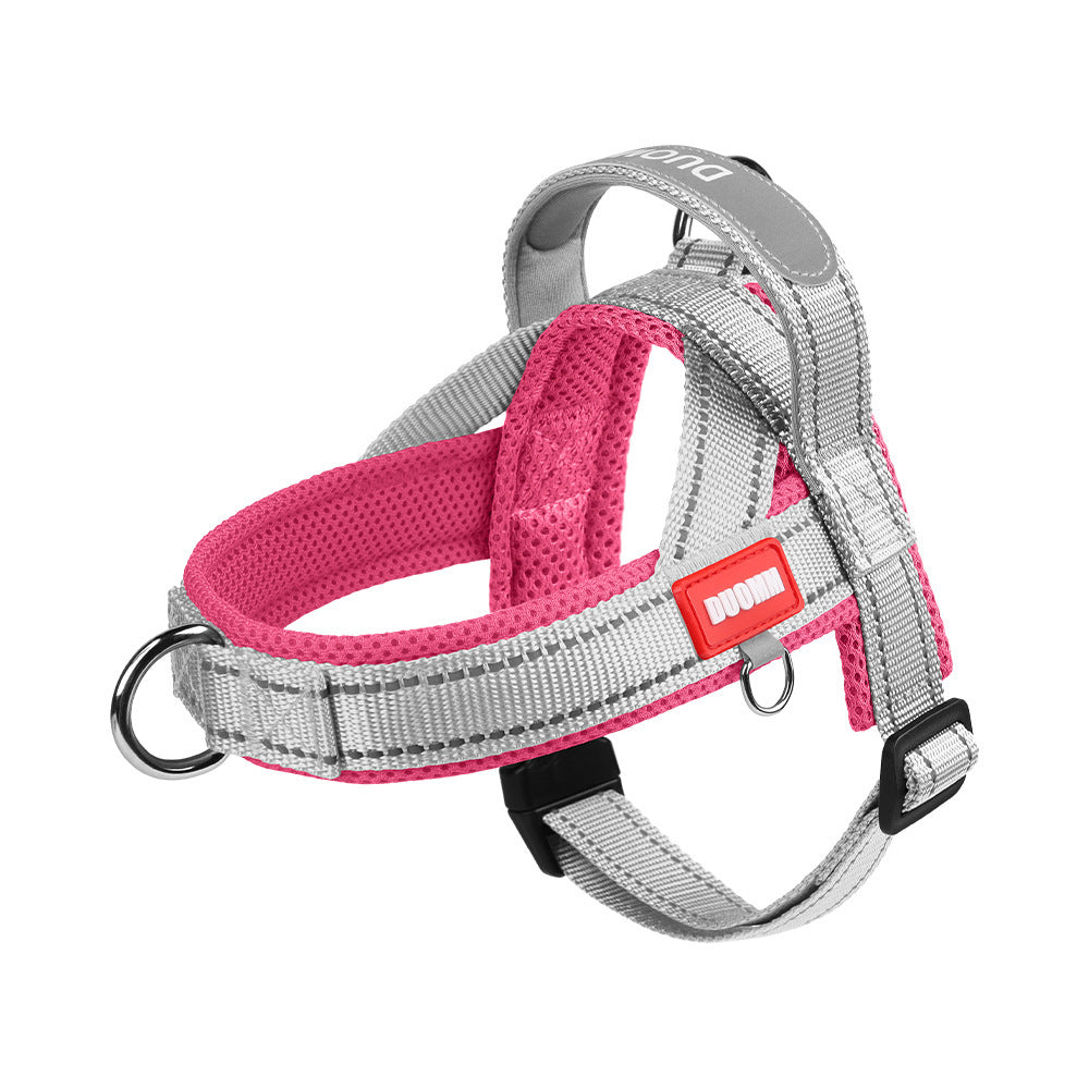 Reflective Adjustable Dog Harness with Leash Option