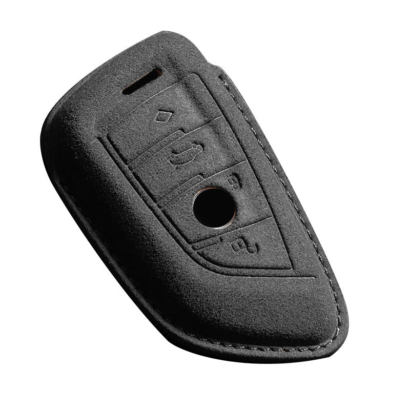 Suede Leather Car Key Cover