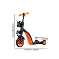 3 in 1 Kid Scooter Kick Scooter Compact Exercise 3 Wheels Adjustable Height Tricycle Balance Bike Sport Toy Children’s Day Gift