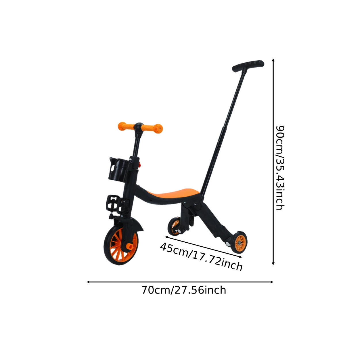 3 in 1 Kid Scooter Kick Scooter Compact Exercise 3 Wheels Adjustable Height Tricycle Balance Bike Sport Toy Children’s Day Gift
