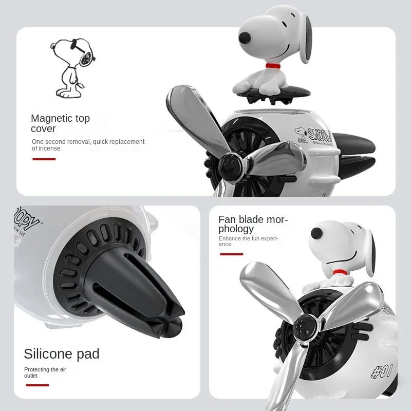 Cute Snoopy Car Air Freshener Clip Decor