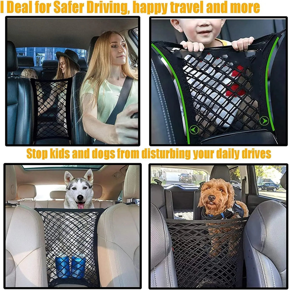 Dog Car Net Barrier Pet Barrier with Auto Safety Mesh Organizer Price