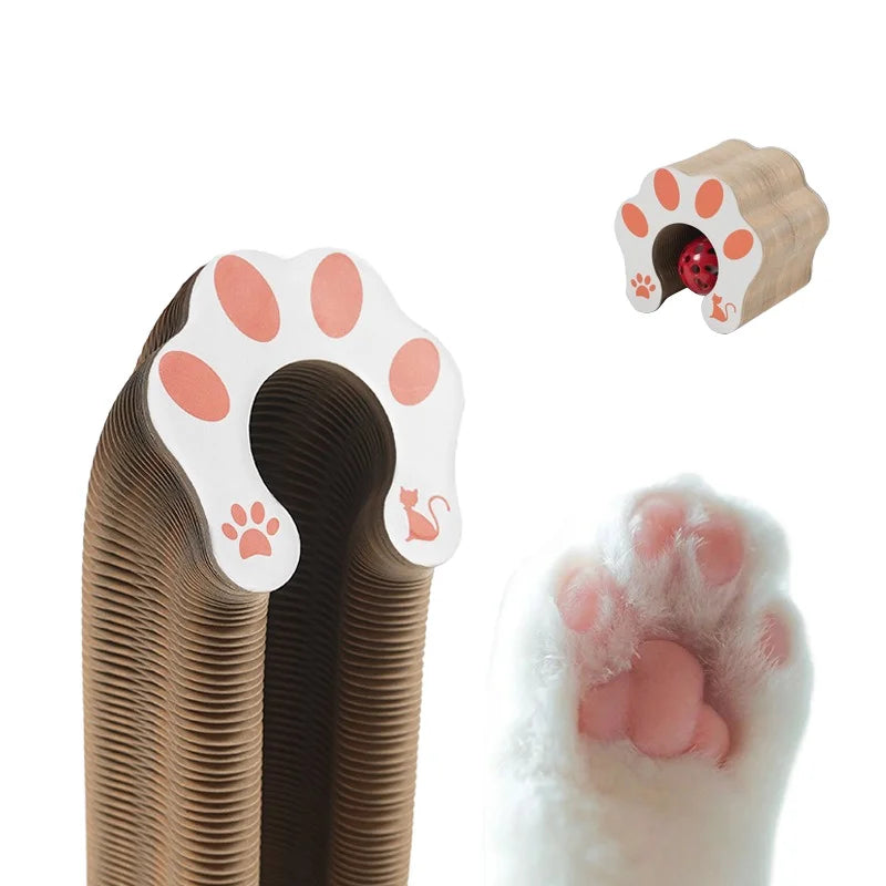 Top Hot Sale Popular Cat Toys Magic Pet Cardboard Cat Scratching Board Interactive Cat Toy Shape Change Toys Cat Scratch Toy