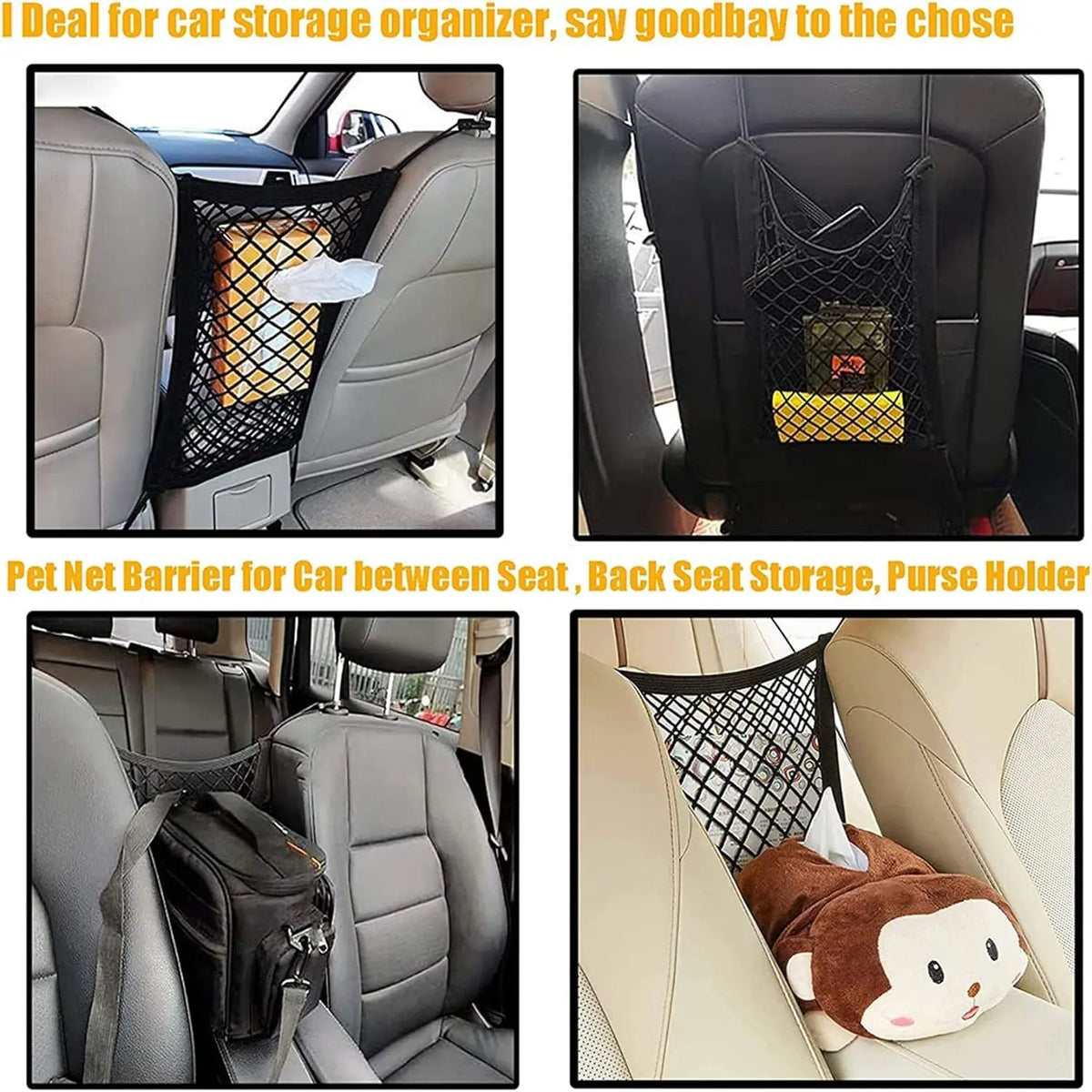 Dog Car Net Barrier Pet Barrier with Auto Safety Mesh Organizer Price