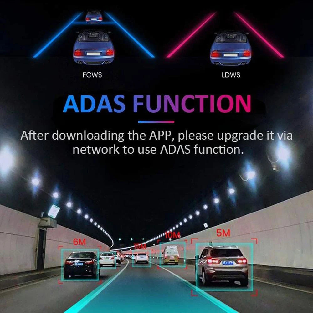Car DVR Camera ADAS Dash Cam With G-sensor 720P HD Night Vision Car Dashcam 155° Wide Angle Android USB Video Recorder