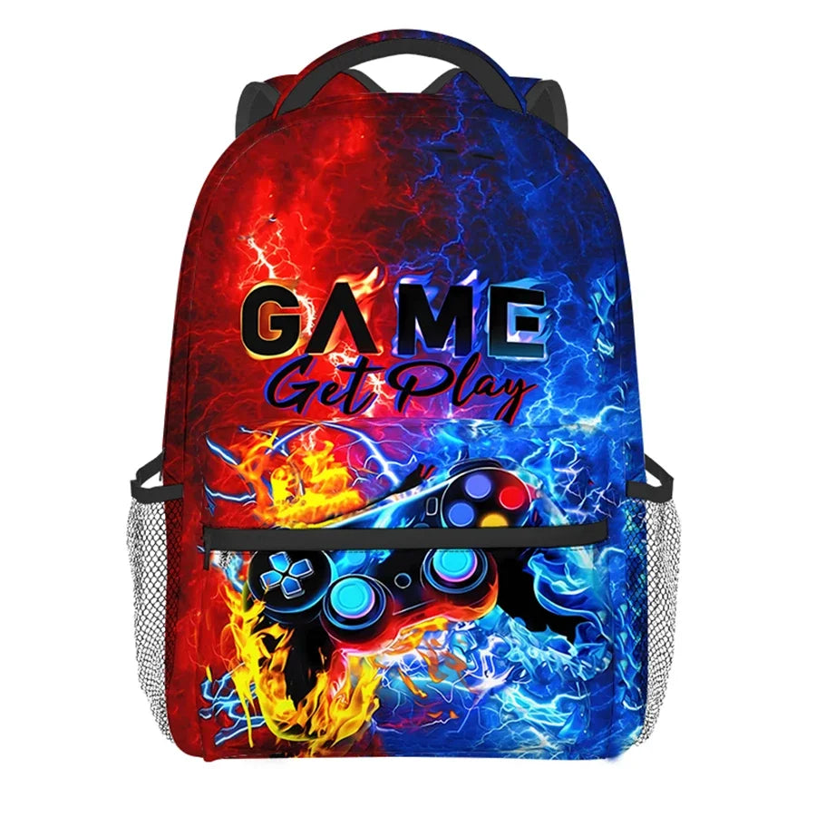 Best Gifts for Boys and Girls Waterproof 3D Cartoon Game Controller Backpack Fashion School Backpack for Children