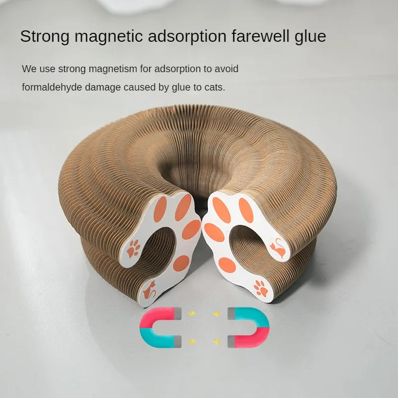 Top Hot Sale Popular Cat Toys Magic Pet Cardboard Cat Scratching Board Interactive Cat Toy Shape Change Toys Cat Scratch Toy
