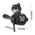 Car Air Freshener Bear Airplane Vehicle Aromatherapy Automotive Scent Diffuser for Drivers Detailers Modifiers Restorers
