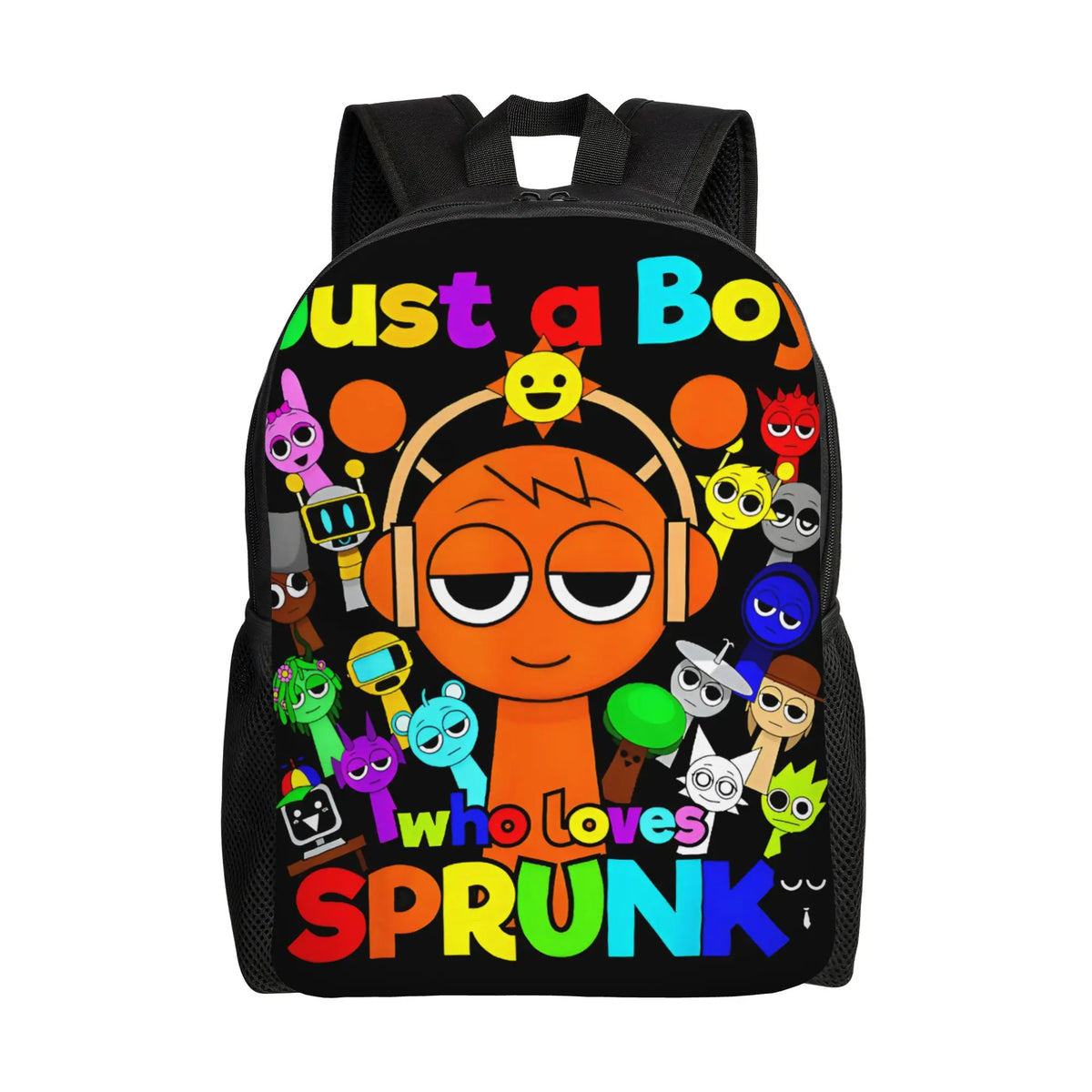 Custom S-Sprunkies Game Cute Cartoon Backpacks for Men Women College School Students Bookbag Fits 15 Inch Laptop Classic  Bags