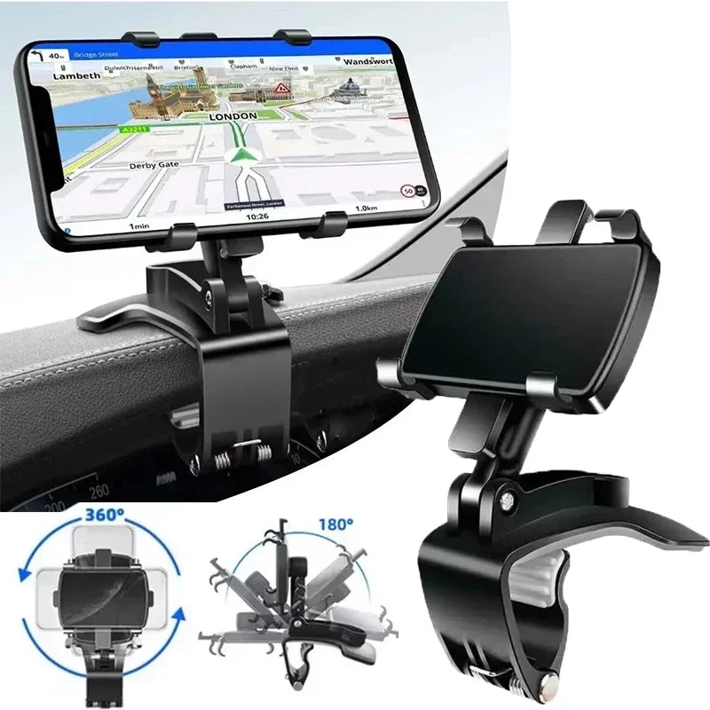 Car Mobile Phone Mount Car Multi-function Instrument Cluster Mobile Phone Holder Rearview Mirror Navigation Bracket