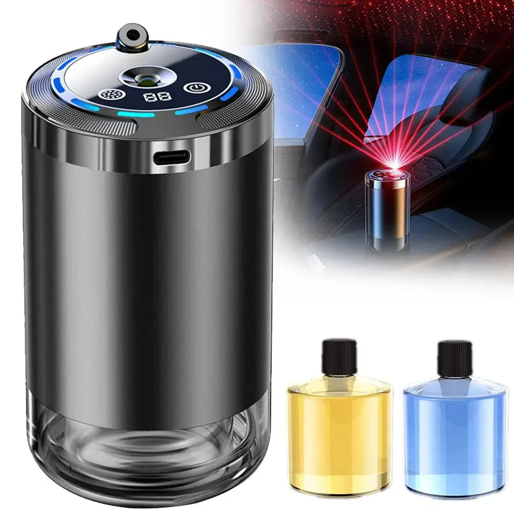 Car Electric Air Diffuser Aroma Car Air Freshener Car Aromatherapy Replacement Smell Auto Scent Starry Sky Ceiling Ambient Light